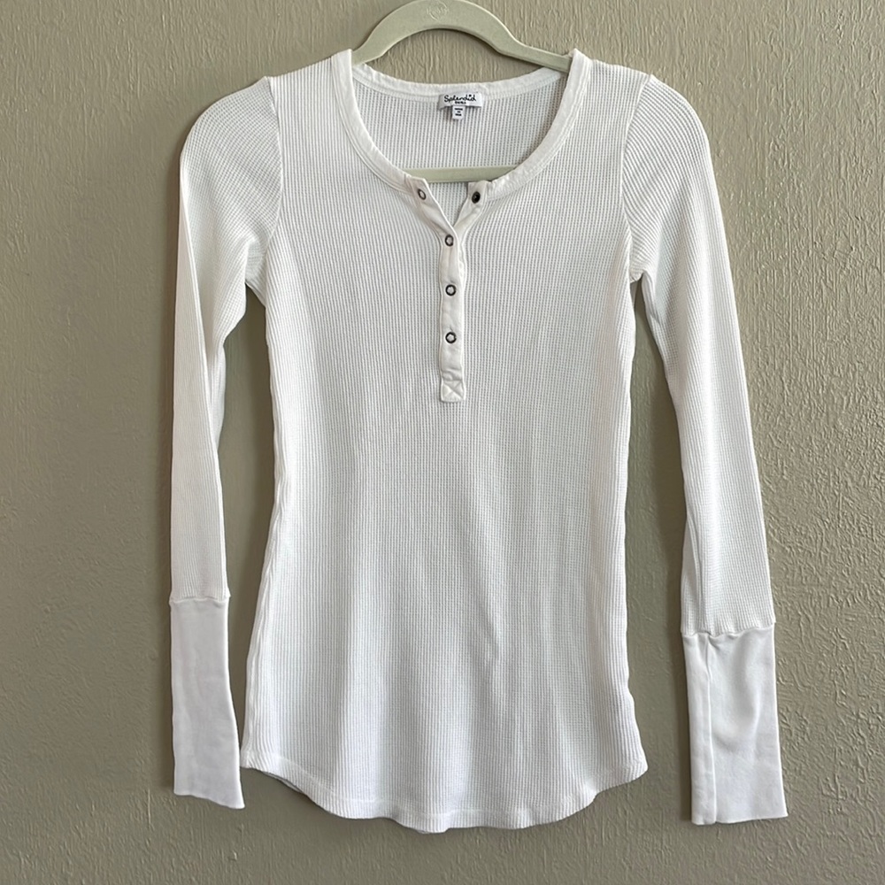 Splendid Women’s Snap Front Waffle Henley